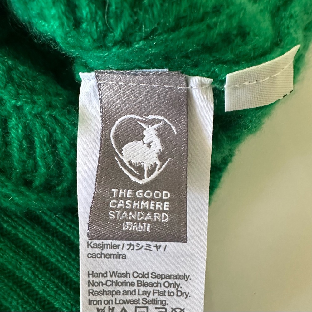 J.Crew Cashmere Pointelle Sweater Vest Green Preppy Classic Knit Size S - Picture 11 of 11